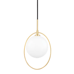 HVL - Mitzi Small Babette Pendant | Aged Brass