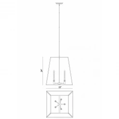 Matteo Lighting Pendants Candor 5-Light Pendant