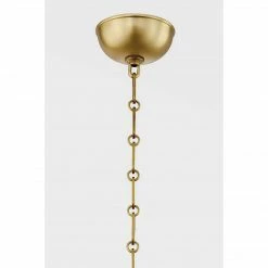 HVL - Hudson Valley Lighting Painted III Pendant | Large Brass/Off-White