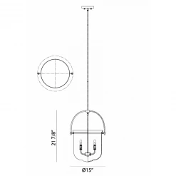 Matteo Lighting Ceramiche 4-Light Pendant | Black Pendants