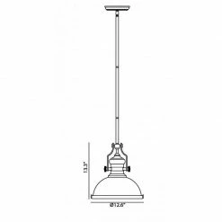 Matteo Lighting Cresswell Pendant | Large Nickel