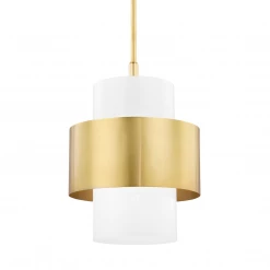 HVL - Hudson Valley Medium Corinth Pendant | Aged Brass