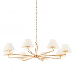 HVL - Troy Lighting Ozias Large Pendant | Vintage Gold Leaf