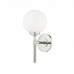 HVL - Hudson Valley Bowery Wall Sconce | Polished Nickel Lighting