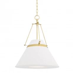 HVL - Hudson Valley Medium Clemens Pendant | Aged Brass