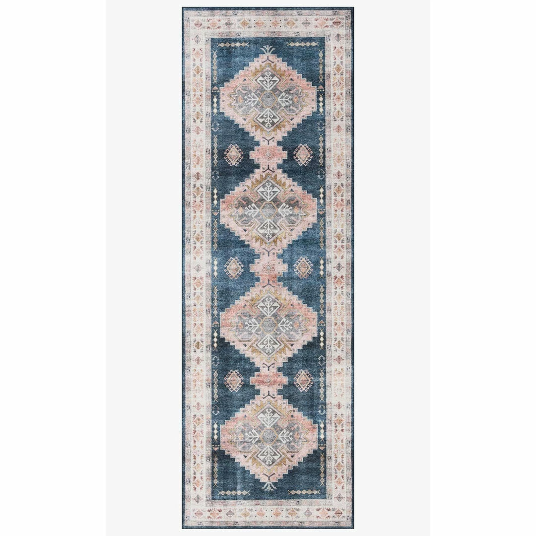 Loloi Heidi Rug 03 | Denim/Blush