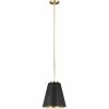 Generation Lighting Carter 1-Light Pendant - Wide | Midnight Black