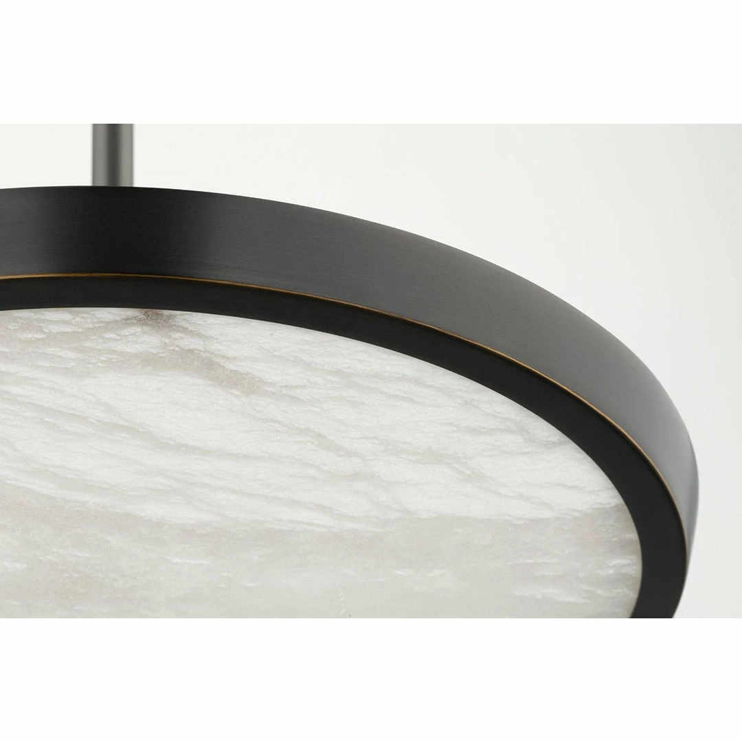 HVL - Hudson Valley Lighting Draper Pendant | Small Aged Brass