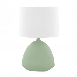 HVL - Hudson Valley Lamps Utica Table Lamp | Sage Ceramic