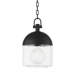 HVL - Troy Lighting Zephyr Pendant | Textured Black Small