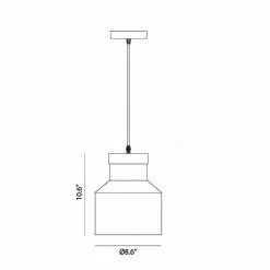 Matteo Lighting Pendants Industrial 8.6" Pendant