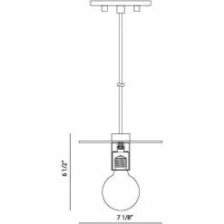 Matteo Lighting Kasa 7.1" Pendant | Aged Gold