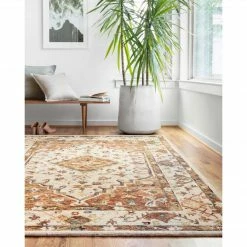 Loloi Beatty Rug 01 | Ivory/Rust Indoor Rugs