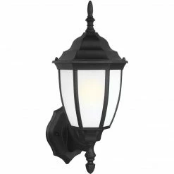Generation Lighting Bakersville Wall Lantern | Opal Black
