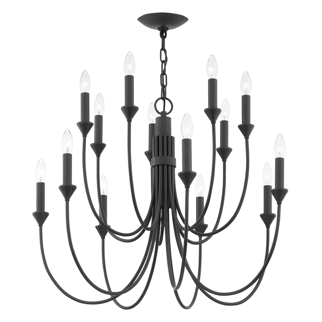 HVL - Troy Lighting Cate Large Pendant | Forged Iron