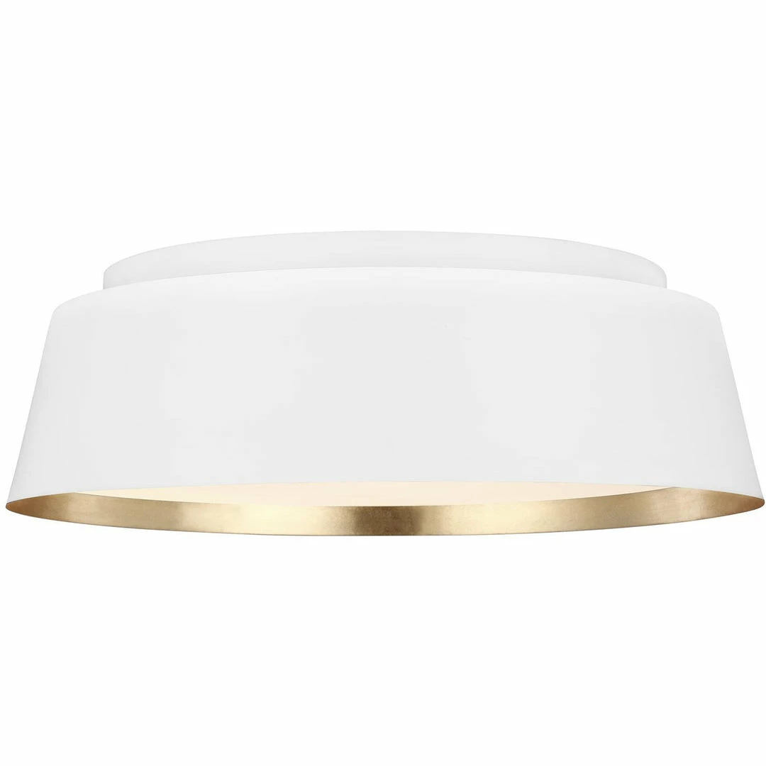 Generation Lighting Asher Flush Mount | Matte White