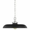 Generation Lighting Wellfleet Medium Pendant | Midnight Black