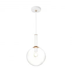 Matteo Lighting Stellar Pendant | Large Aged Gold Brass/ Clear