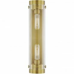 Generation Lighting Garrett Linear Wall Sconce | Burnished Brass