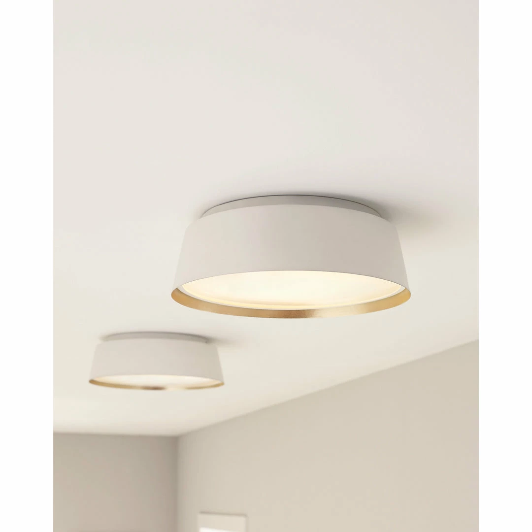 Generation Lighting Asher Flush Mount | Matte White