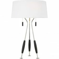 Generation Lighting Arbur Table Lamp | Polished Nickel