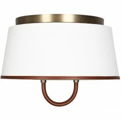 Generation Lighting Katie 16" Flush Mount | Time Worn Brass