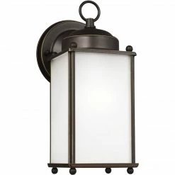 Generation Lighting New Castle Wall Lantern (Large) | Opal Antique Bronze