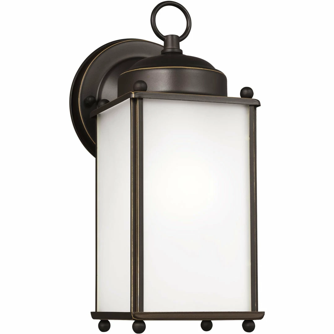 Generation Lighting New Castle Wall Lantern (Large) | Opal Antique Bronze