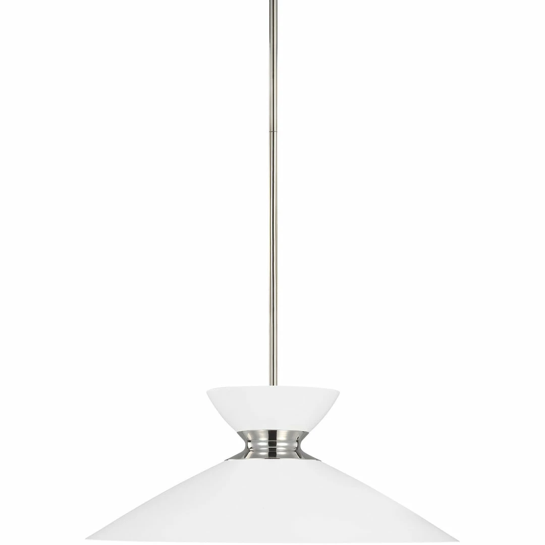 Generation Lighting Heath 18.5" Pendant | Polished Nickel