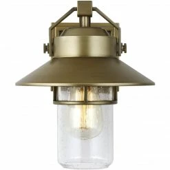 Generation Lighting Boynton Wall Lantern (Small) | Painted Distressed Brass