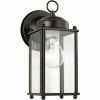 Generation Lighting New Castle Wall Lantern (Large) | Clear Antique Bronze