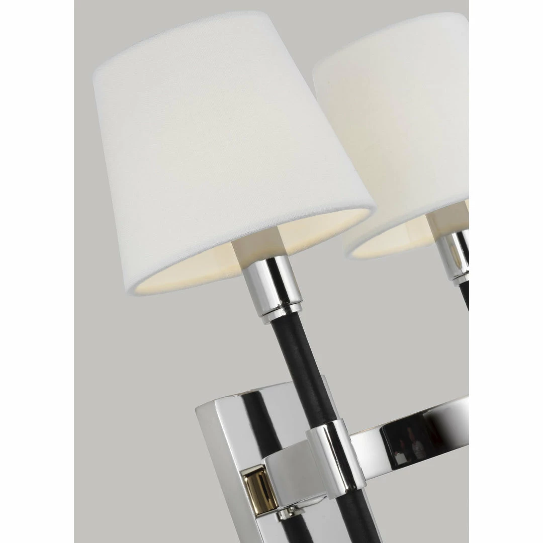 Generation Lighting Katie Double Wall Sconce | Polished Nickel