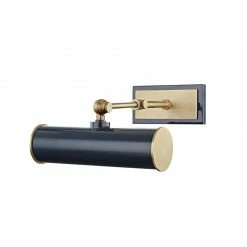 HVL - Mitzi Holly Small Wall Sconce | Aged Brass/ Navy