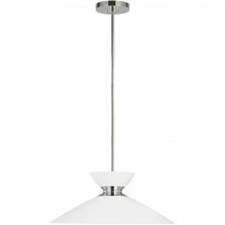 Generation Lighting Heath 18.5" Pendant | Polished Nickel