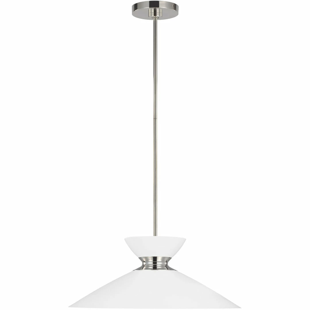 Generation Lighting Heath 18.5" Pendant | Polished Nickel