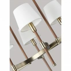Generation Lighting Katie 8-Llight Linear Chandelier | Time Worn Brass