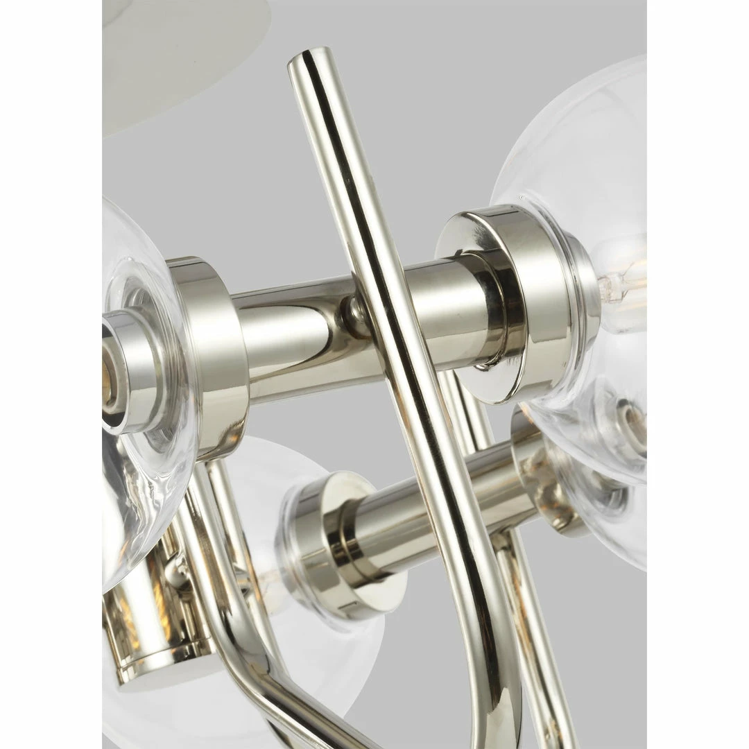 Generation Lighting Verne Semi Flush Mount | Polished Nickel