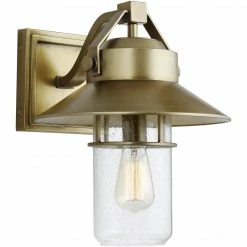 Generation Lighting Boynton Wall Lantern (Large) | Painted Distressed Brass