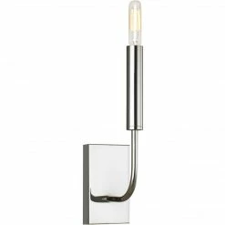 Generation Lighting Brianna Wall Sconce | Polished Nickel