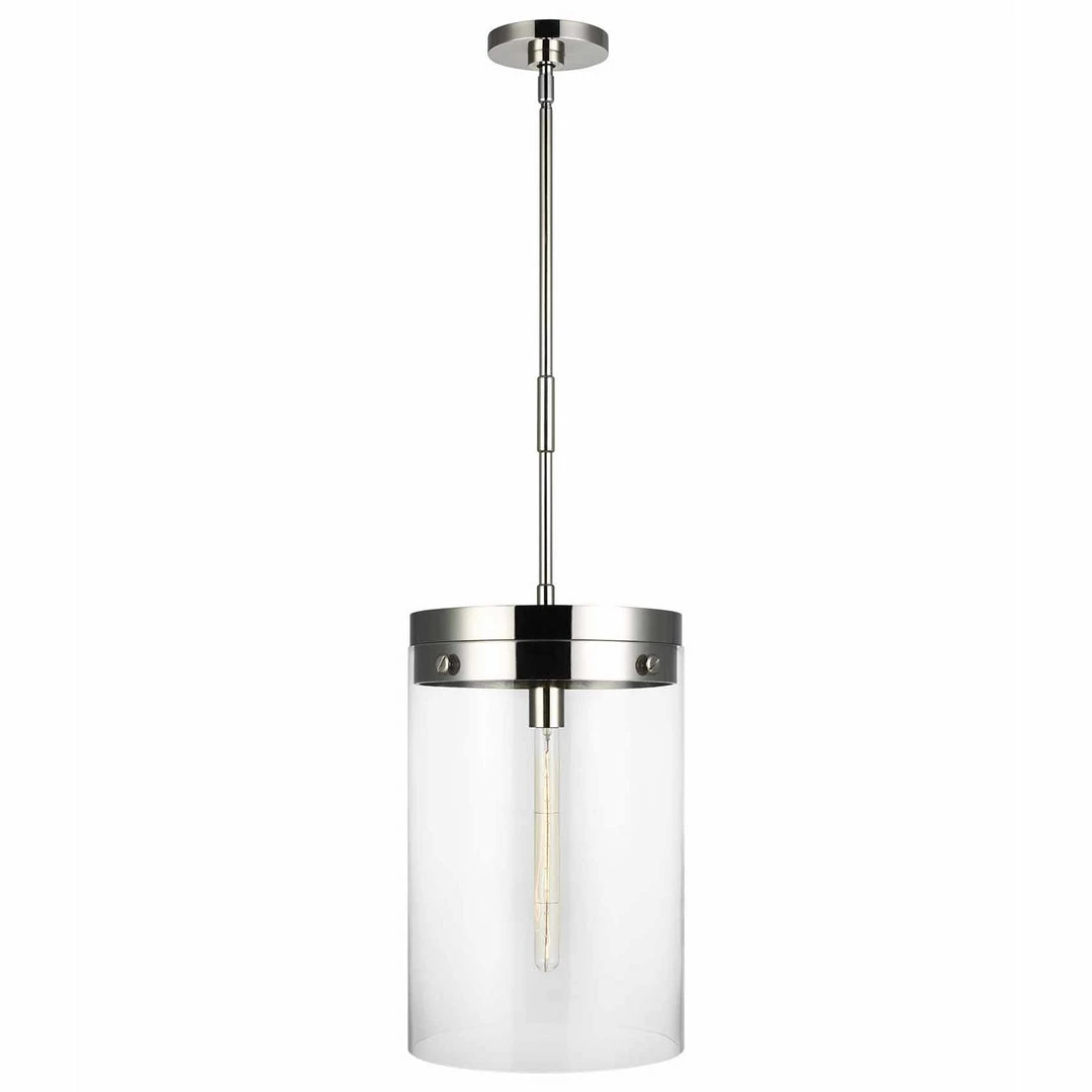 Generation Lighting Garrett Pendant | Medium Polished Nickel