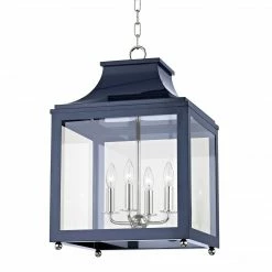 HVL - Mitzi Leigh Pendant Aged Brass/ Polished Nickel | Navy Lighting