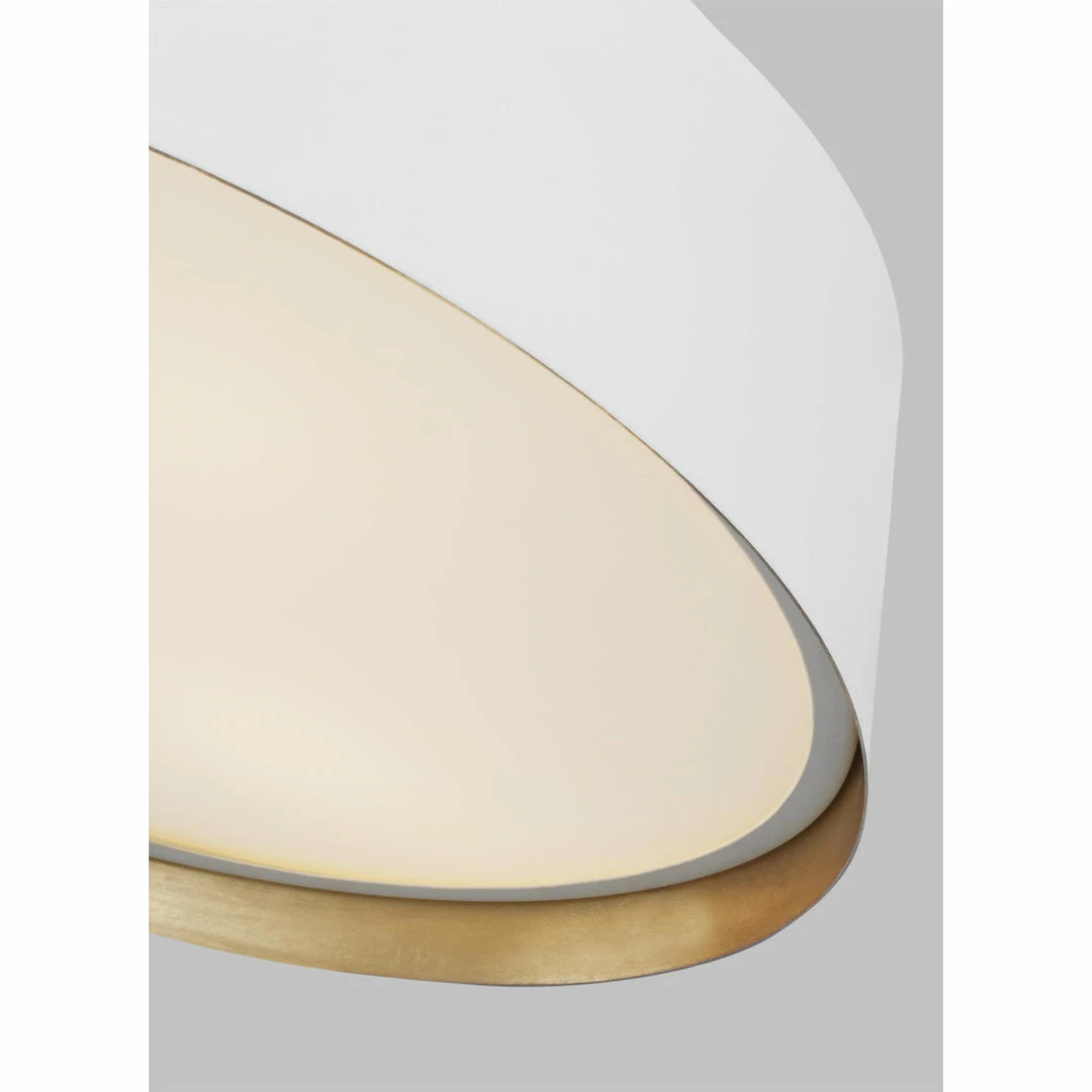 Generation Lighting Asher Flush Mount | Matte White