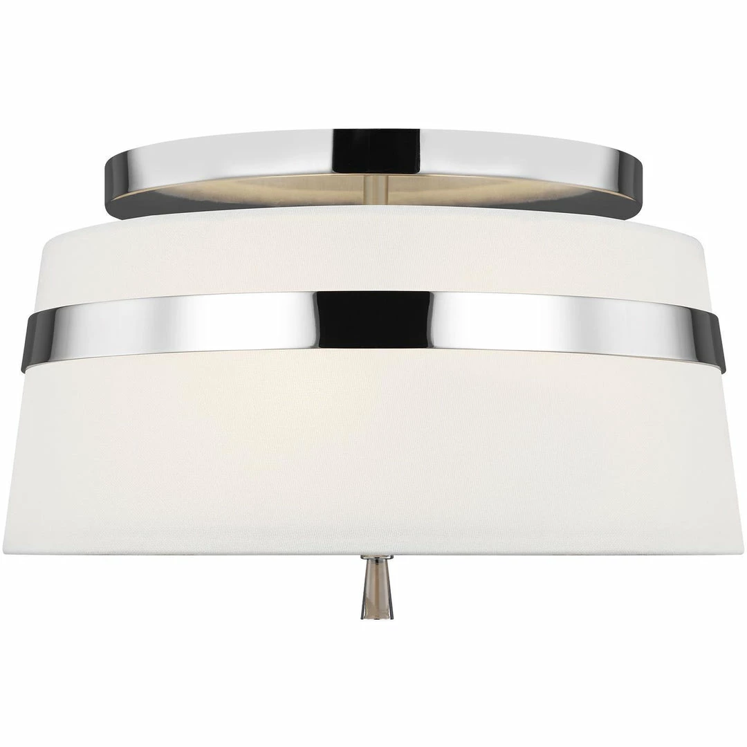 Generation Lighting Cordtlandt Semi-Flush Mount - Small | Polished Nickel