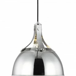 Generation Lighting Logan 11.8" Pendant | Polished Nickel