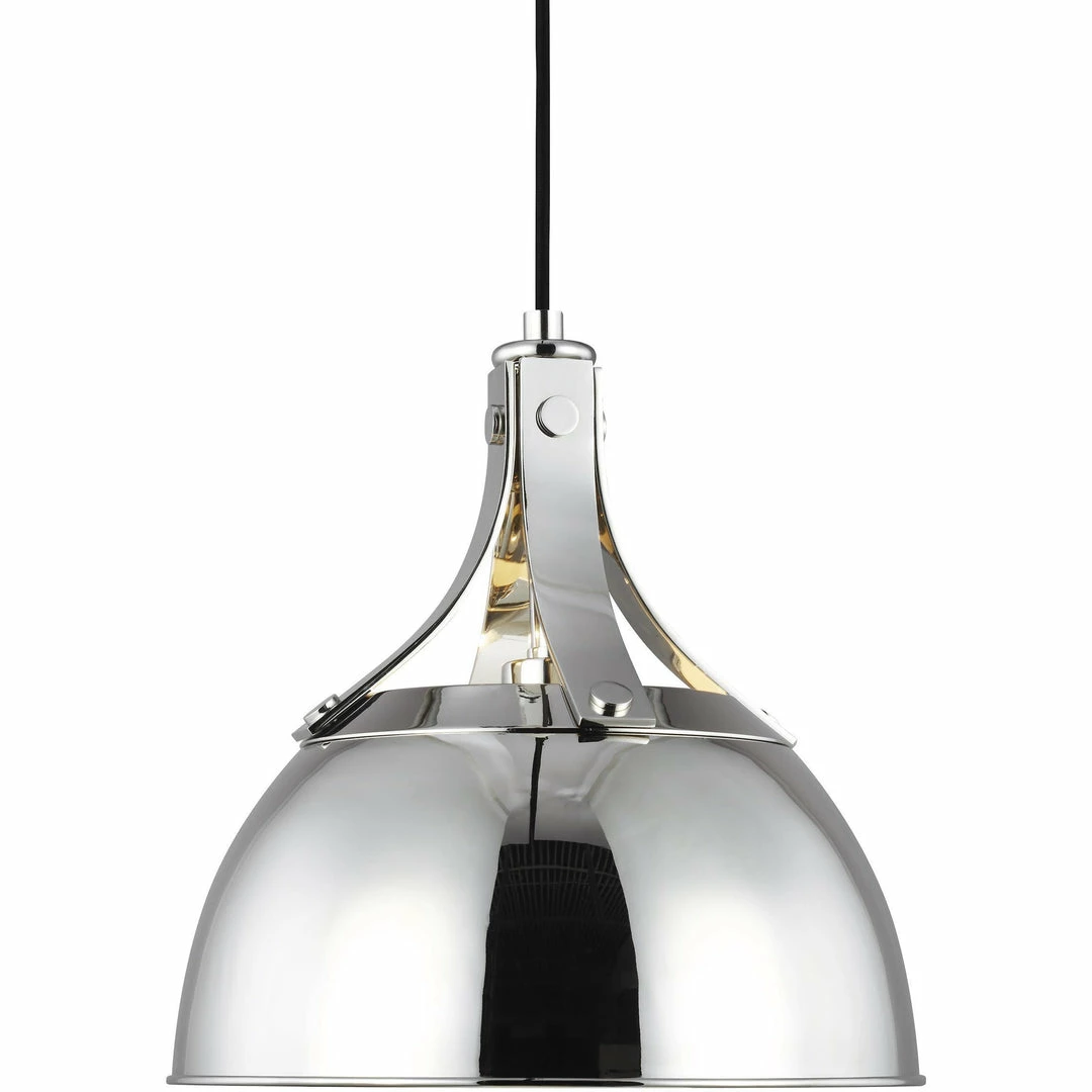 Generation Lighting Logan 11.8" Pendant | Polished Nickel