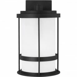 Generation Lighting Wilburn Wall Lantern (Medium) | Black