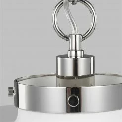 Generation Lighting Wellfleet Pendant | Large Matte White