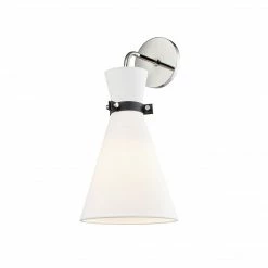 HVL - Mitzi Julia Wall Sconce | Polished Nickel/ Black