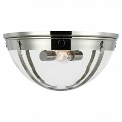 Generation Lighting Logan 16.37" Flush Mount | Polished Nickel