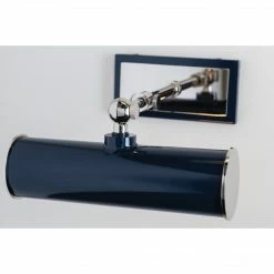 HVL - Mitzi Lighting Holly Small Wall Sconce | Polished Nickel/ Navy